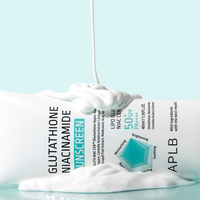 Crème Solaire éclaircissante Niacinamide Gluthanion SPF50+ PA++++ - APLB
