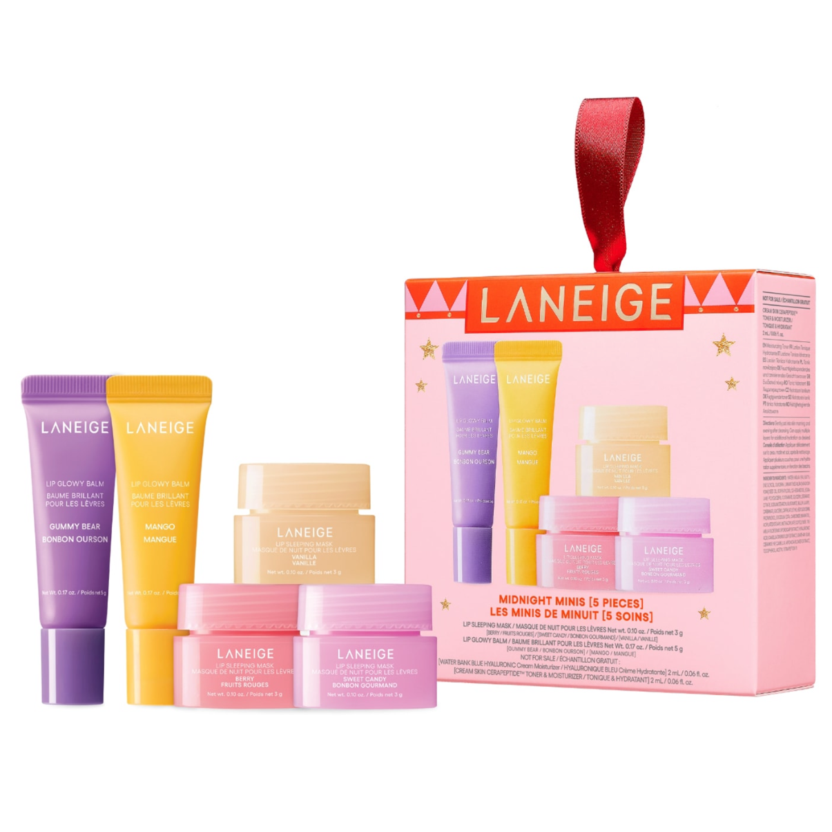 Coffret lèvres Midnight minis 5pcs - LANEIGE