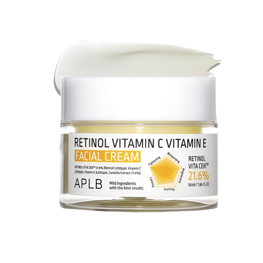 Crème hydratante éclat Rétinol + Vitamine C et E - APLB