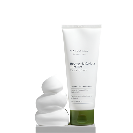 Mousse nettoyante purifiante Tea tree + Houttuynia Cordata - Mary&May