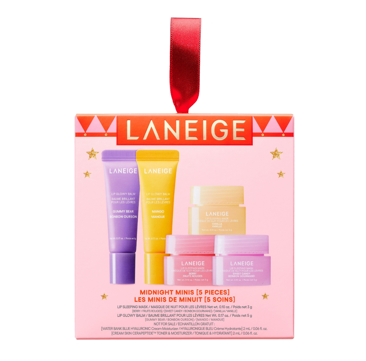 Coffret lèvres Midnight minis 5pcs - LANEIGE