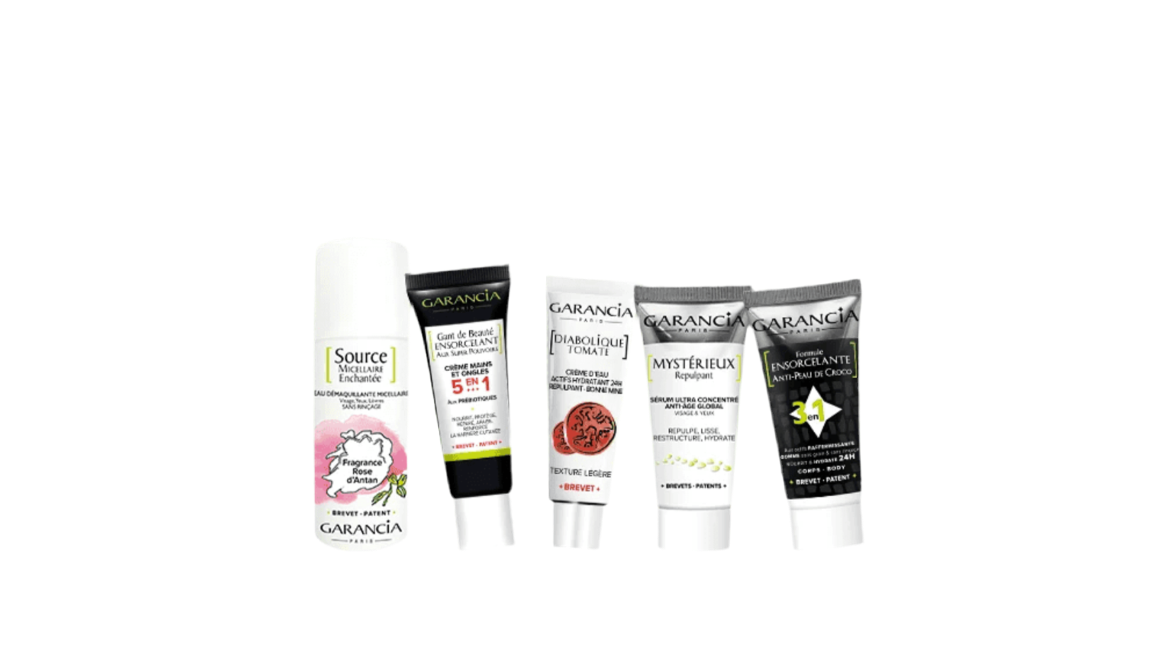 Coffret Mes essentiels beauté 5pcs + trousse - GARANCIA PARIS