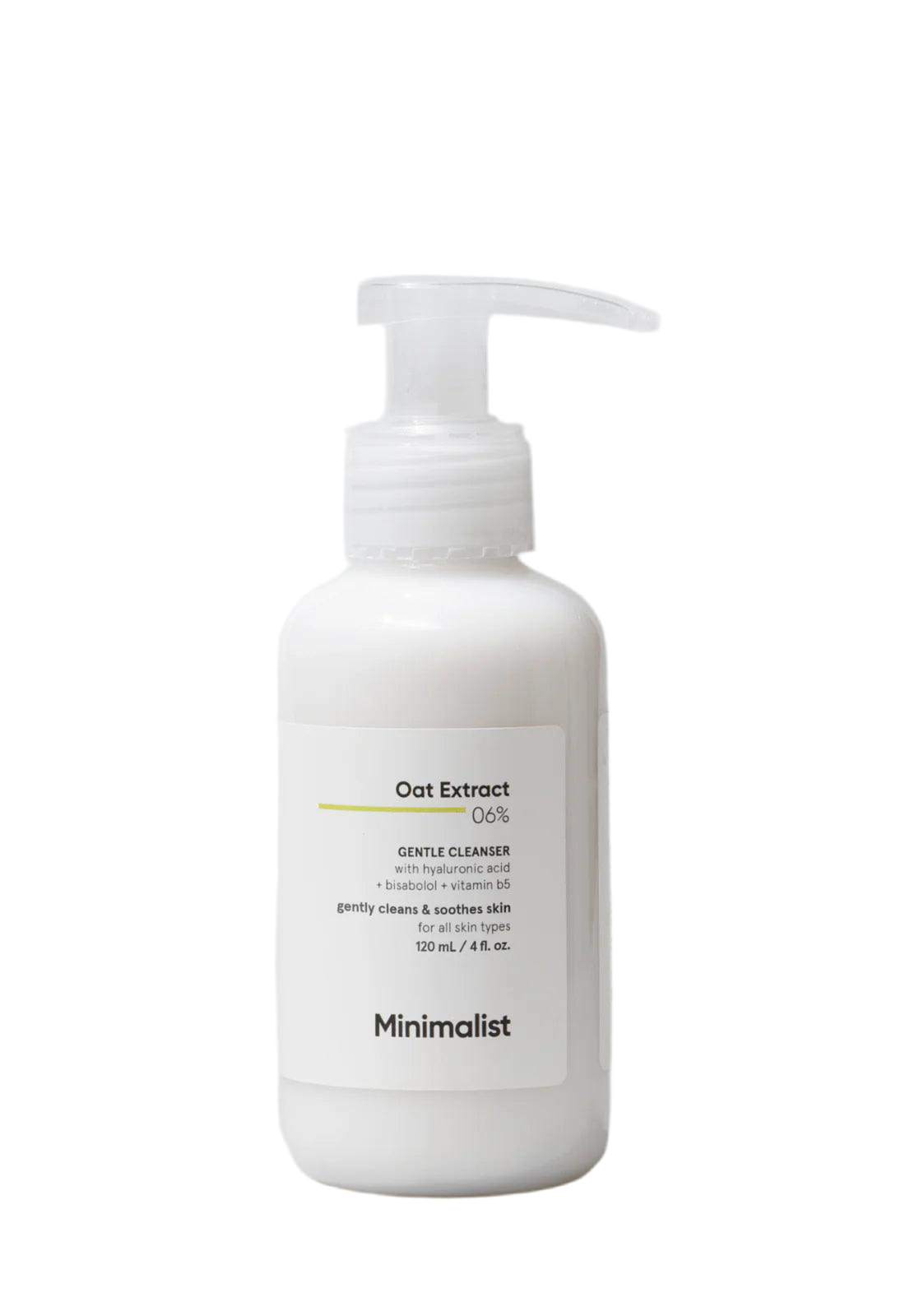 Crème nettoyante douce Extrait d'avoine 6%  - MINIMALIST
