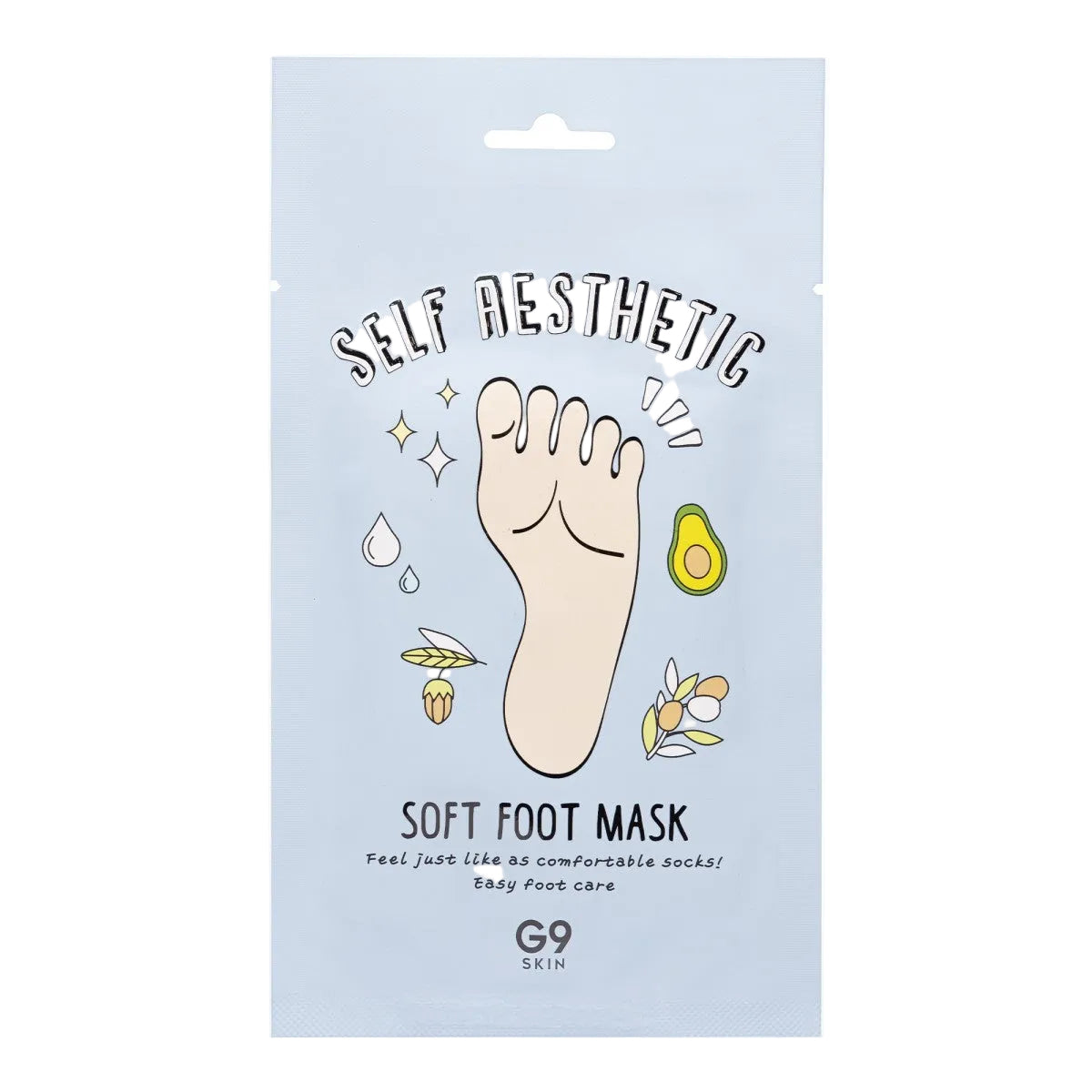 Masque pieds hydratant adoucissant 1 paire - G9SKIN