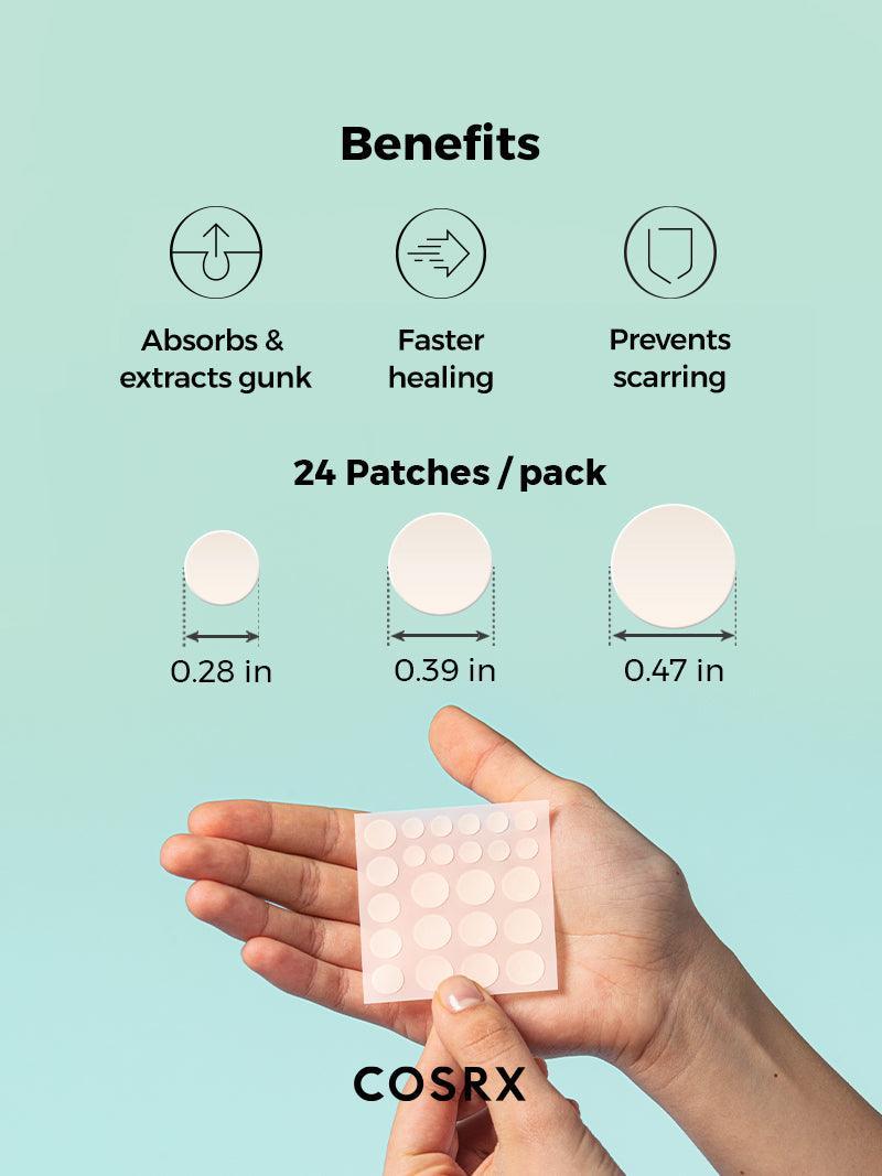 Patchs hydrocolloïdes anti-imperfections boutons - COSRX