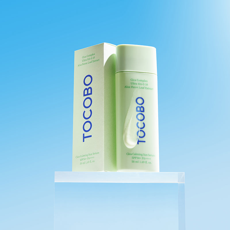 Fluide solaire sérum apaisant au Cica SPF50+ PA++++ - TOCOBO