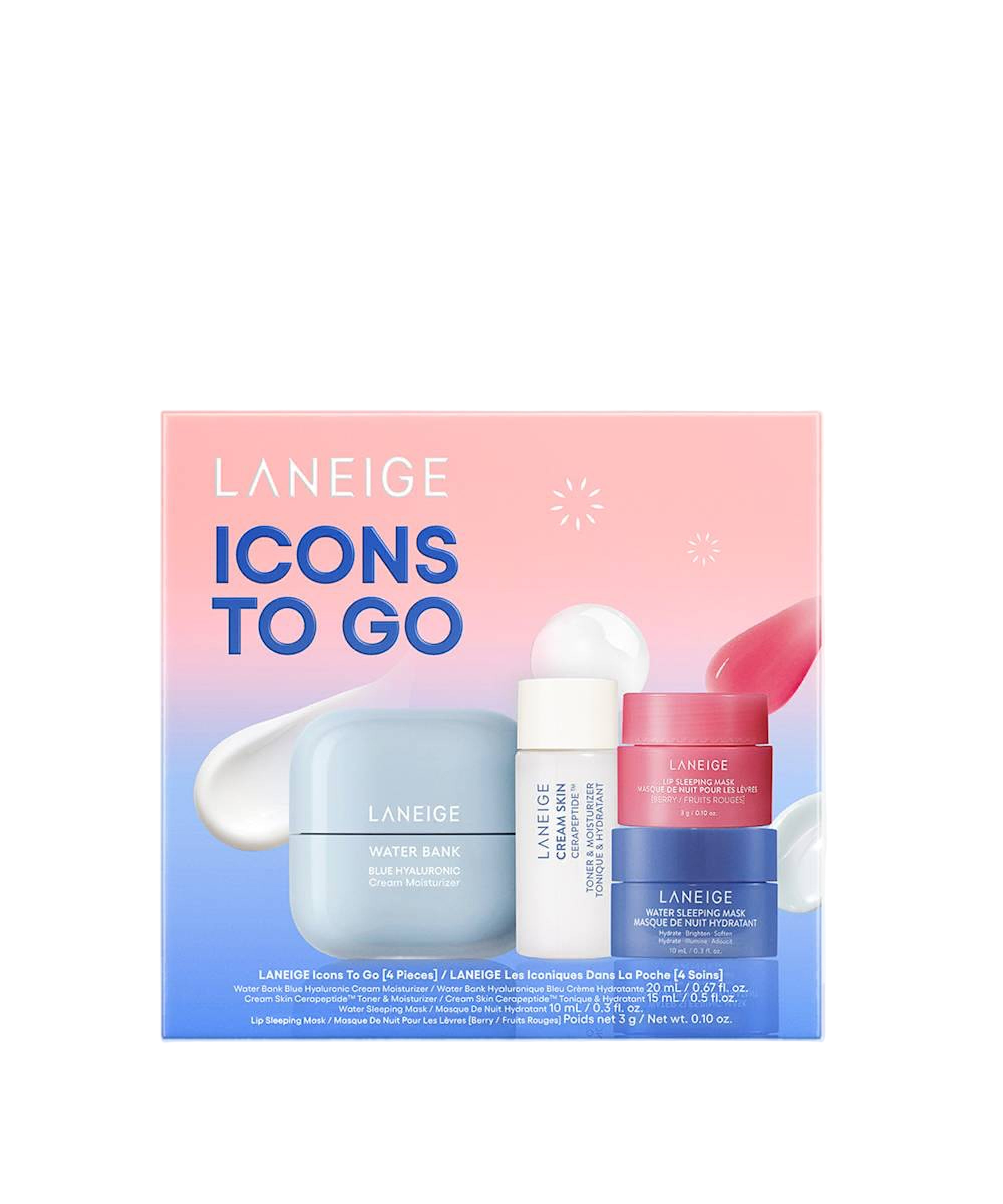 Coffret ICON TO GO 4pcs - LANEIGE