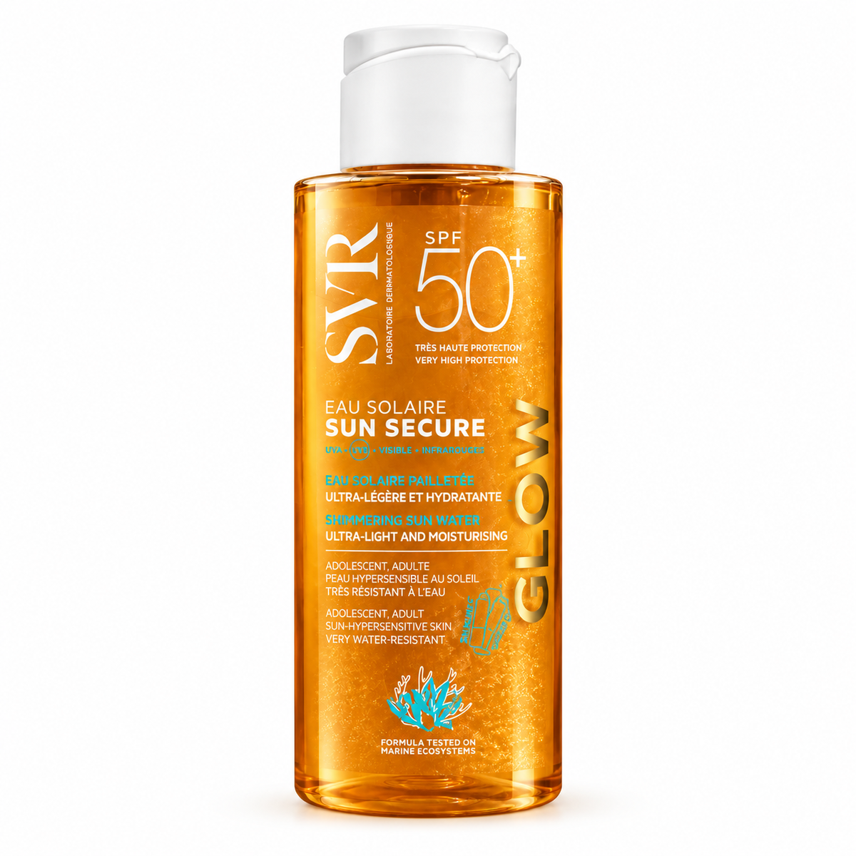 Eau Solaire Pailletée Ultra-Légère et Hydratante SPF 50+ - SVR